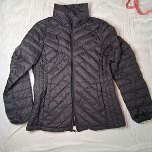 London Fog Women's Dark Gray Quilted Puffer Jacket